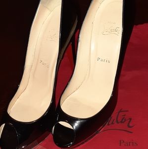 Authentic Christian Louboutin Peep Toe Heels